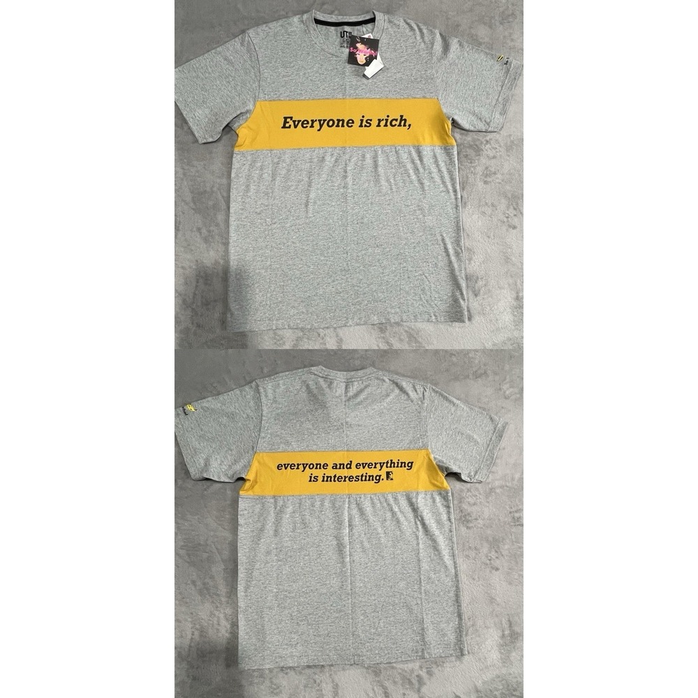 Andy Warhol x Uniqlo Banana Quote Art Panel Men's Unisex T-Shirt Size M